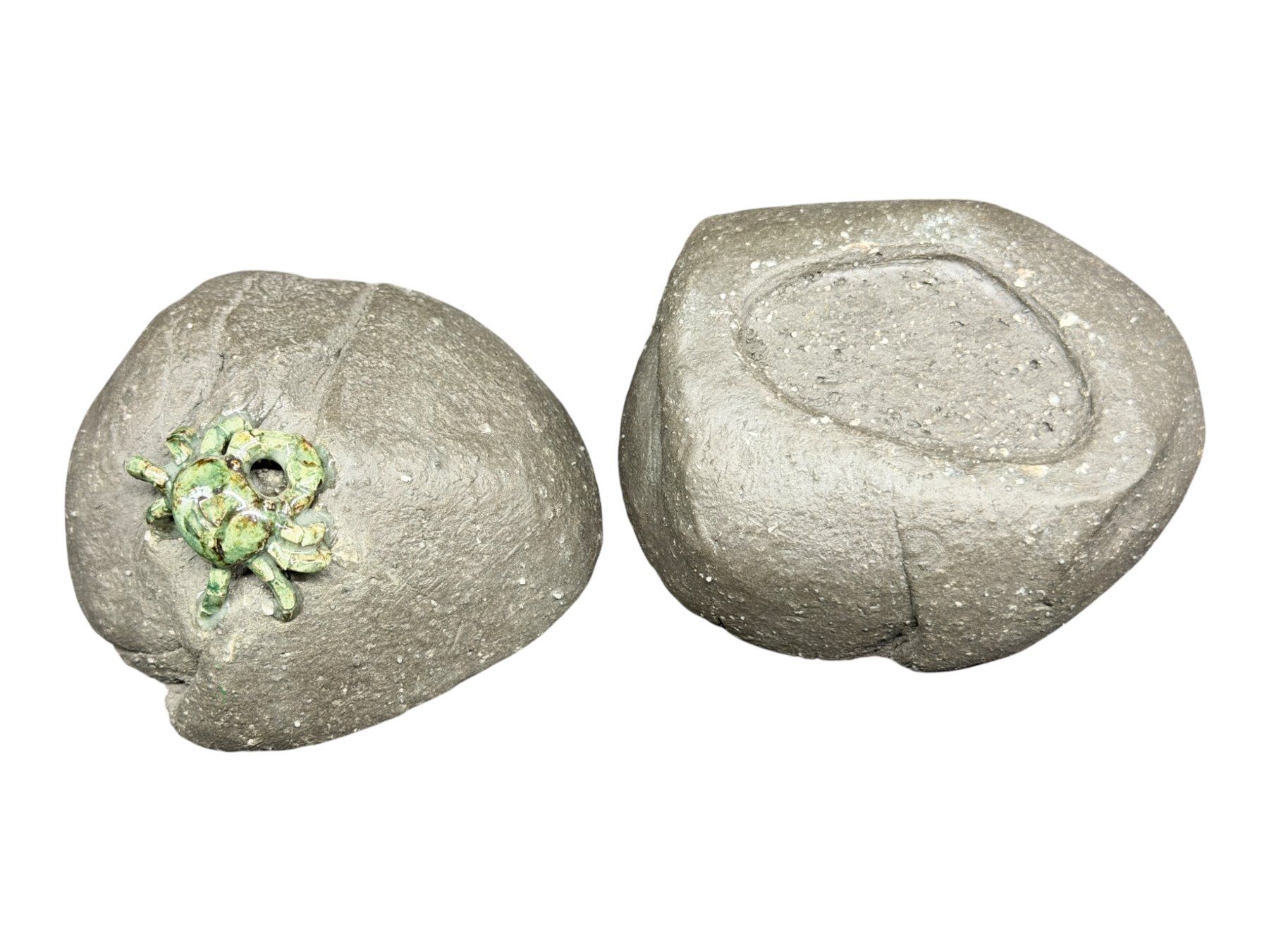 Schmuckkästen: Boîte à bijoux en grés représentant un crabe sur un rocher – Gebraucht aus Morges von deco.vintage 9