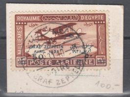 Ägypten Graf Zeppelin Flug Ägypten und Palästina 1931