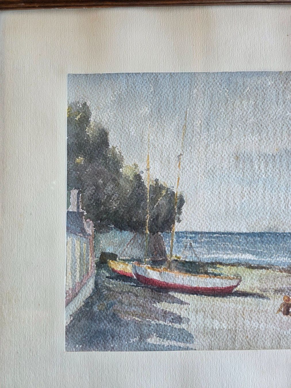 Gemälde: tolles Bild Gemälde Aquarell Strand Szene – Gebraucht aus Walterswil BE von Lonitti 5