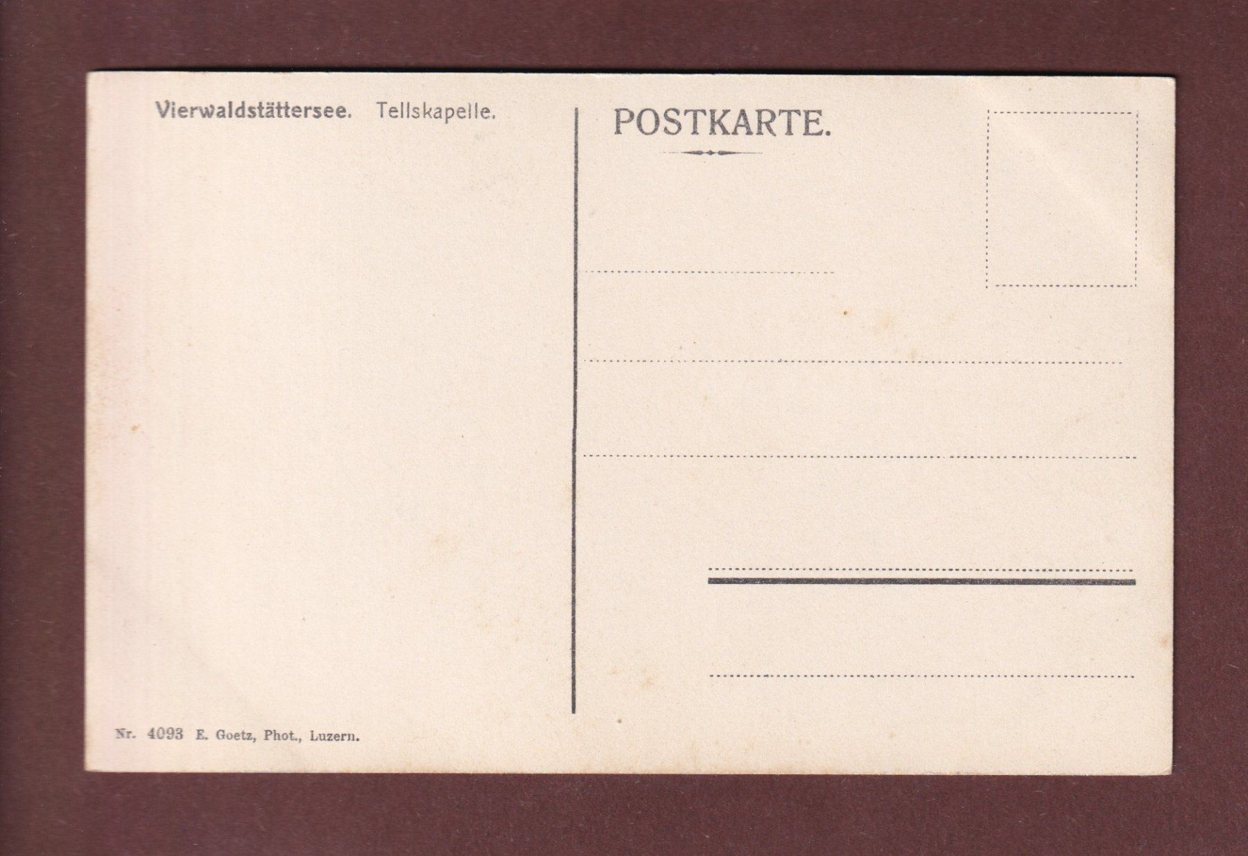 Cartoline postali: TELLSKAPELLE - Schiff – Usato da Pully venduto da nicecards-shop 1