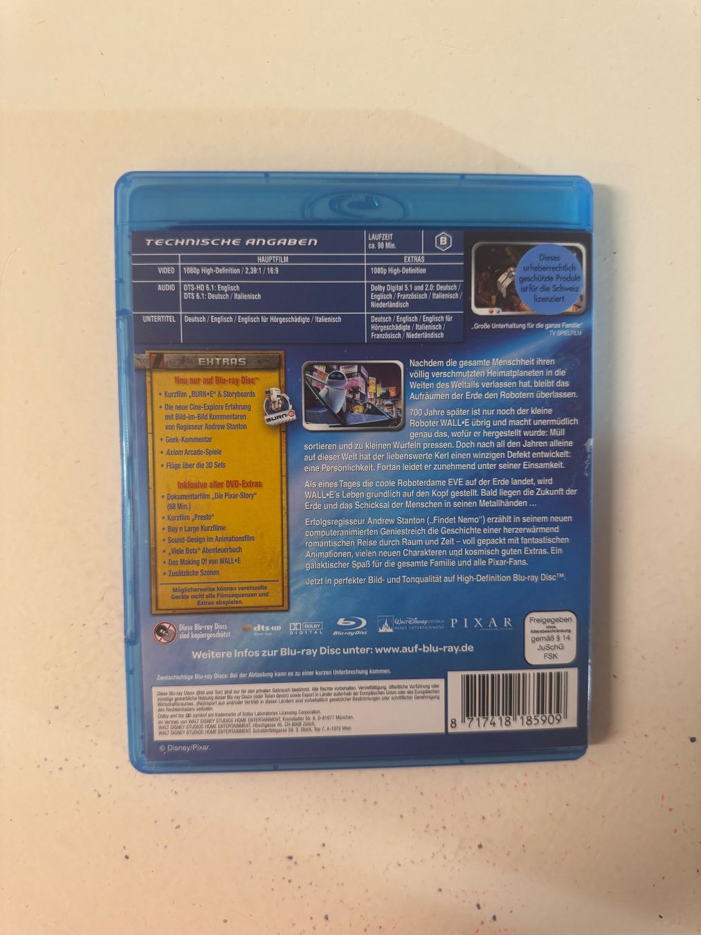 Alle DVDs: WALL-E. (BLU-RAY) – Gebraucht aus Basel von san_2qlq 1