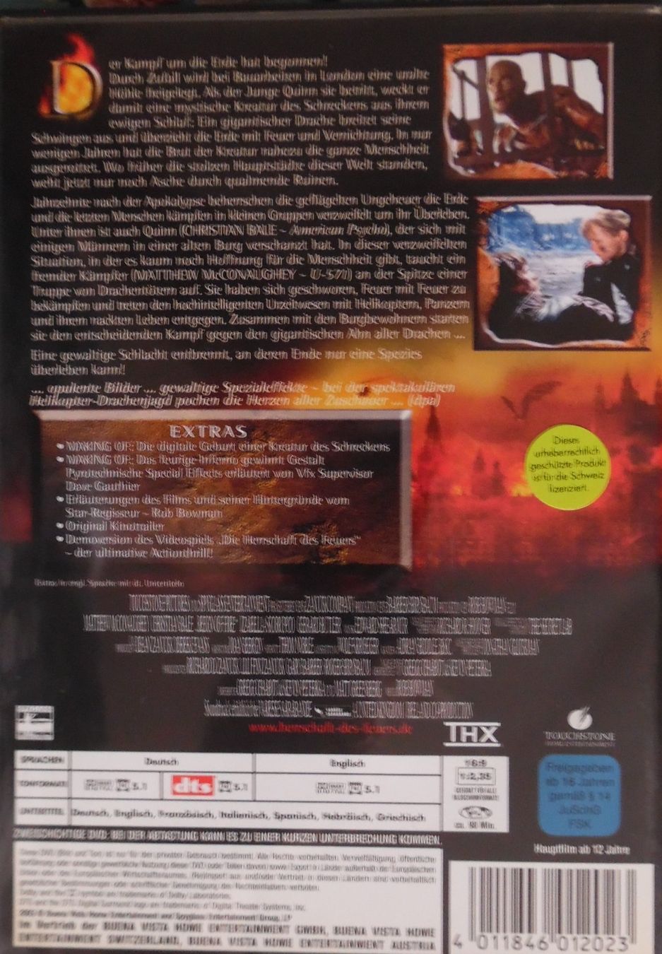 Alle DVDs: Die Herrschaft des Feuers. – Gebraucht aus Bellinzona von Luna093 2