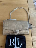 Ralph Lauren Portemonnaie/ Tasche in Gold mit Kette