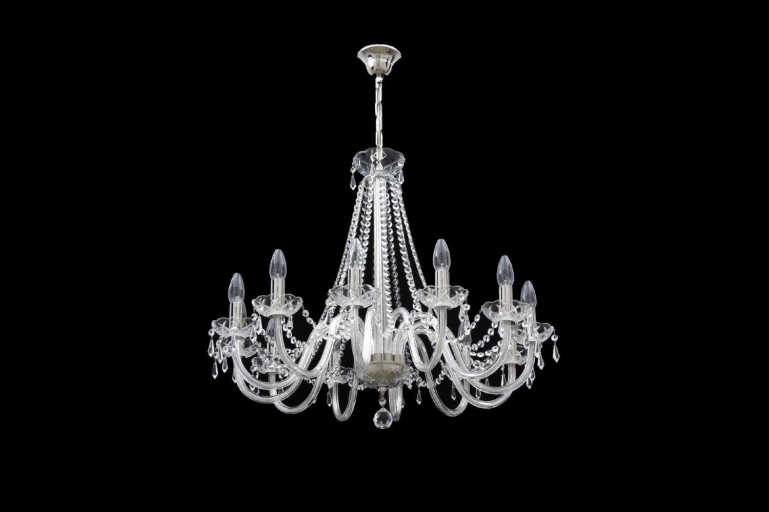 Lampadari & plafoniere: Kronleuchter Bonton 12 Silber – Nuovo e nell'imballaggio originale da Glattfelden venduto da Bohemiancrystal 1