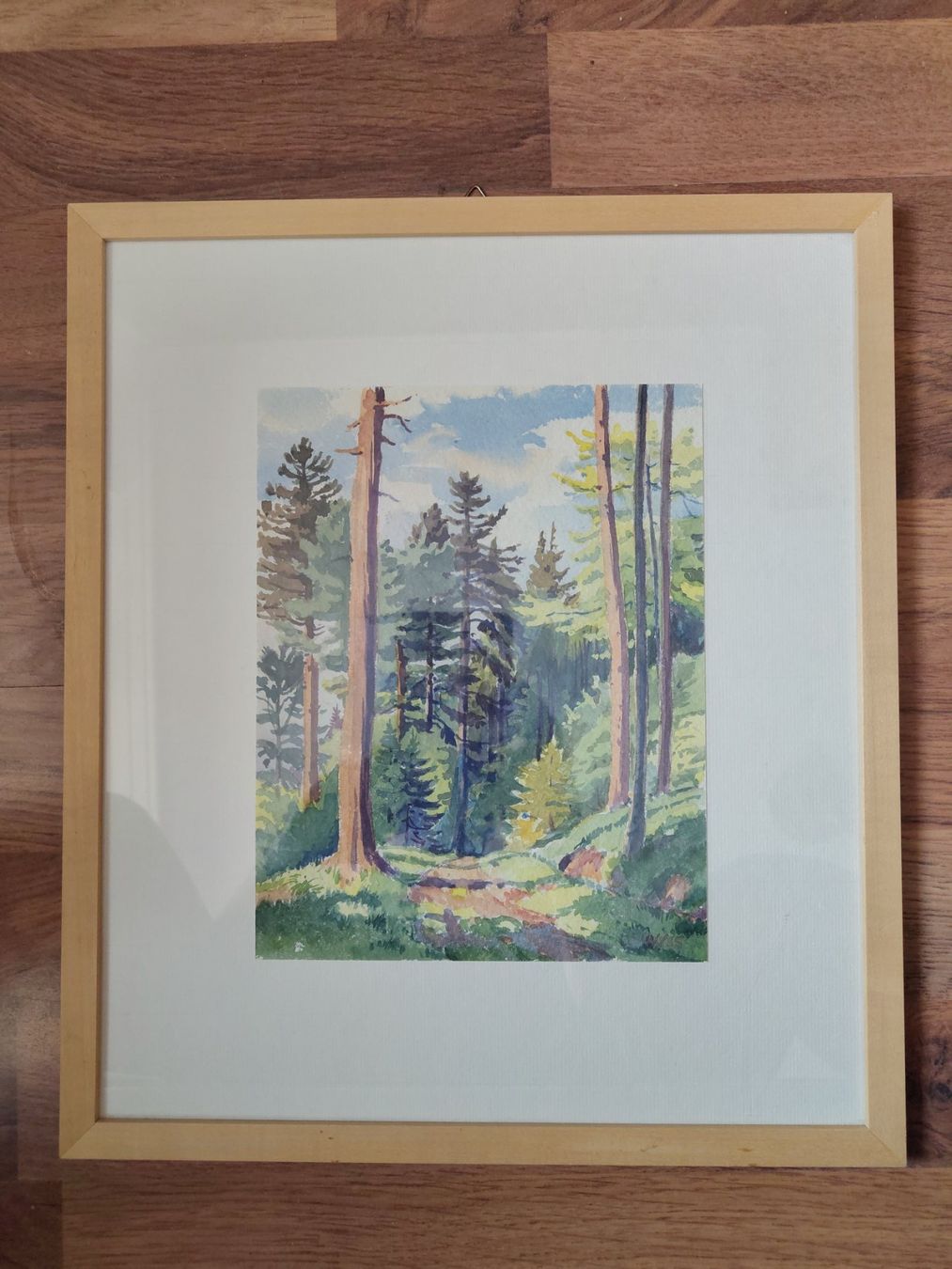 Foto & Immagini: Original Aquarell "Waldweg" – Usato da Wohlen b. Bern venduto da mattia.marchetti