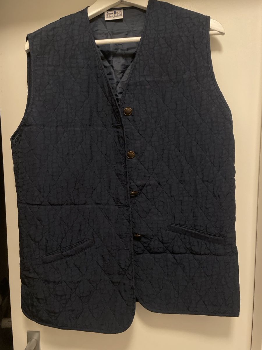 Gilets & Westen: Vintage Weste dunkelblau – Gebraucht aus Zürich von joa_7xds