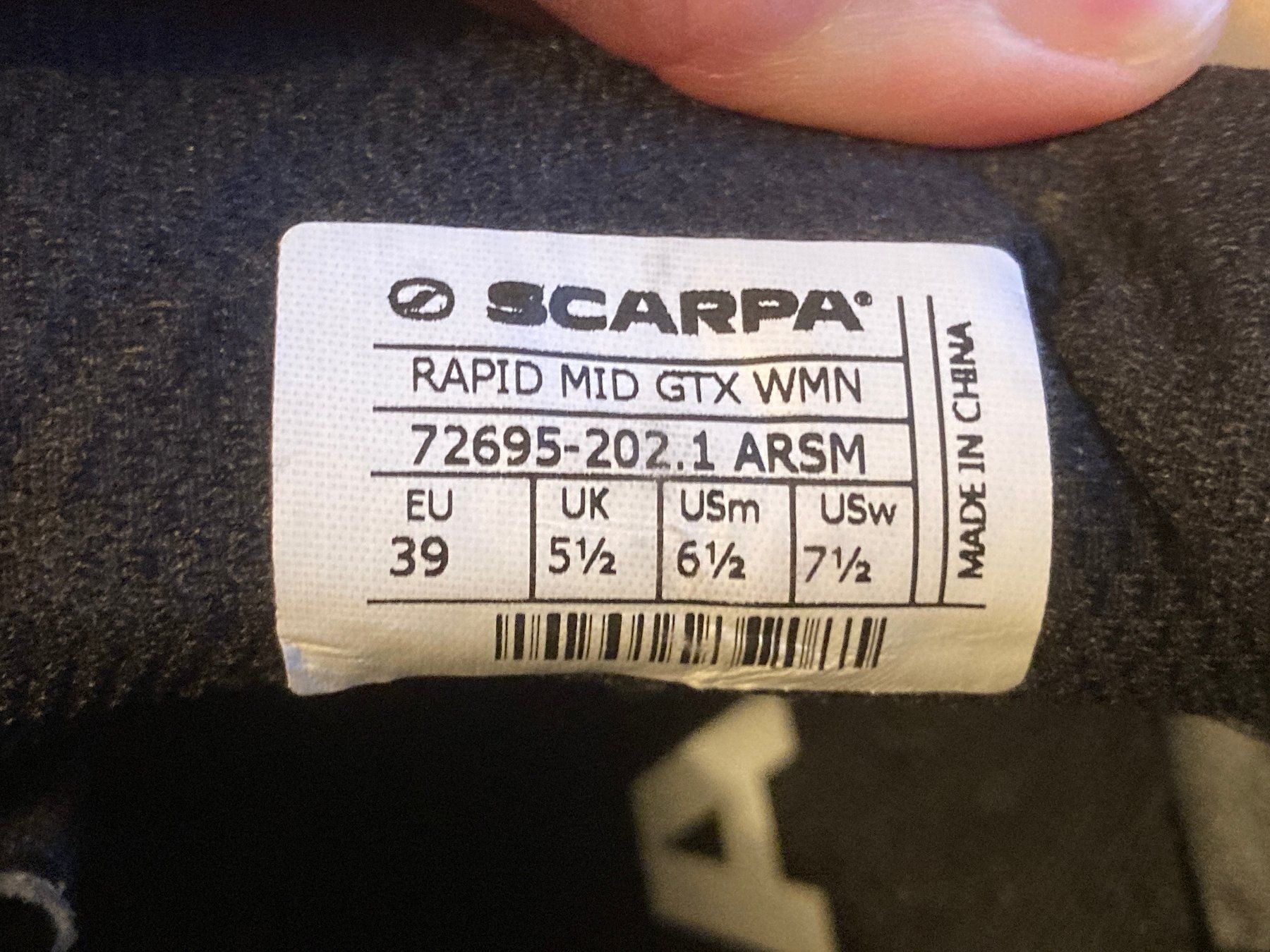 Scarpa Scarpe da uomo: Scarpa Rapid Mid GTX EU 39 – Usato da Dürrenäsch venduto da melmela 4