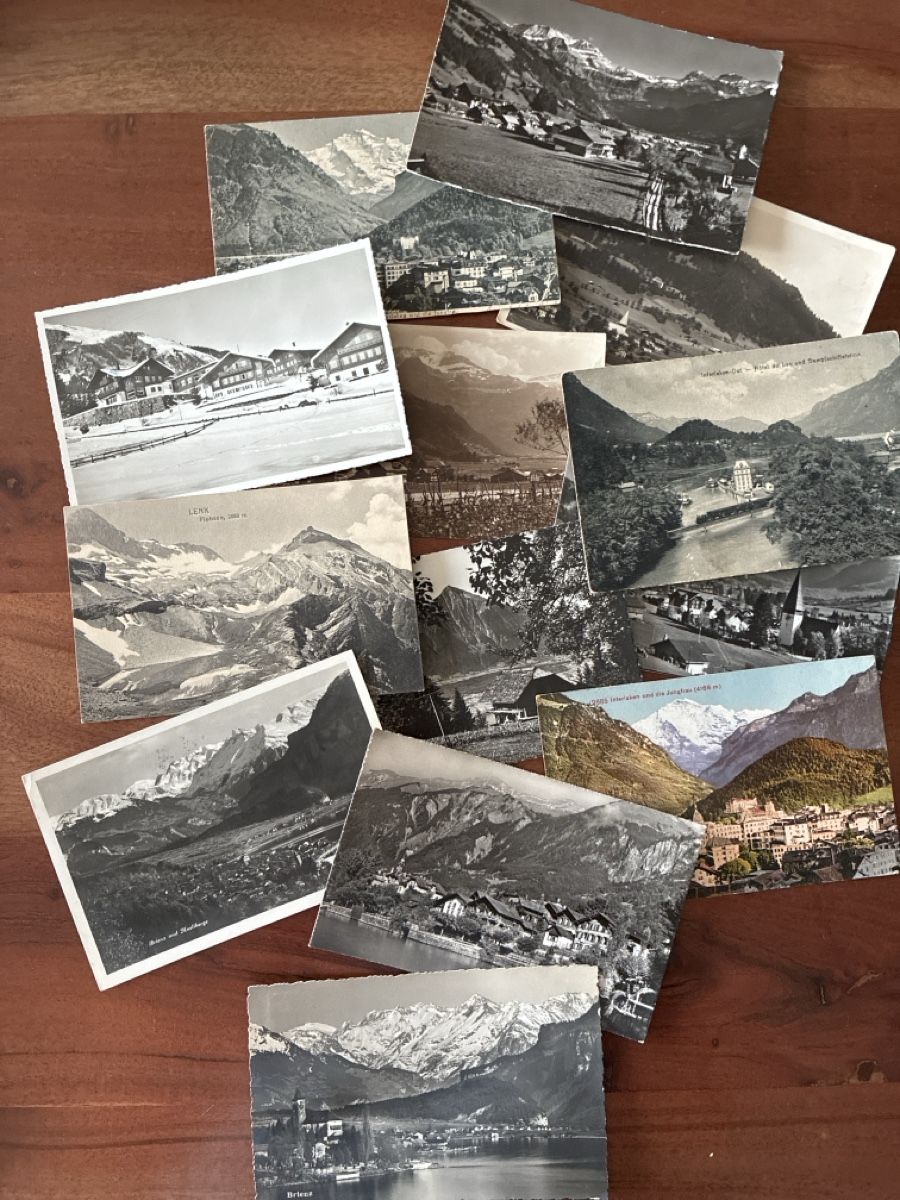 Cartoline postali: 54 Ansichtskarten diverse vom Kanton Bern – Usato da Oftringen venduto da Cla.vD.74 4
