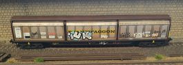 WAGON HABIS, DB, ELECTROTREN 5512, PATINE + GRAFFITIS