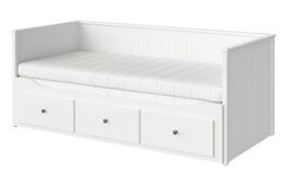IKEA HEMNES Bett | 3 Schubladen & 2 Matratzen | weiß NEU