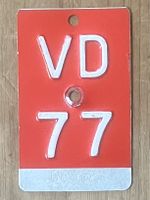 VD 77 - VELONUMMER - FAHRRADSCHILD - PLAQUE DE VELO - VD 77
