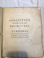 Jean-Jacques Rousseau  Tome 6 de 1782