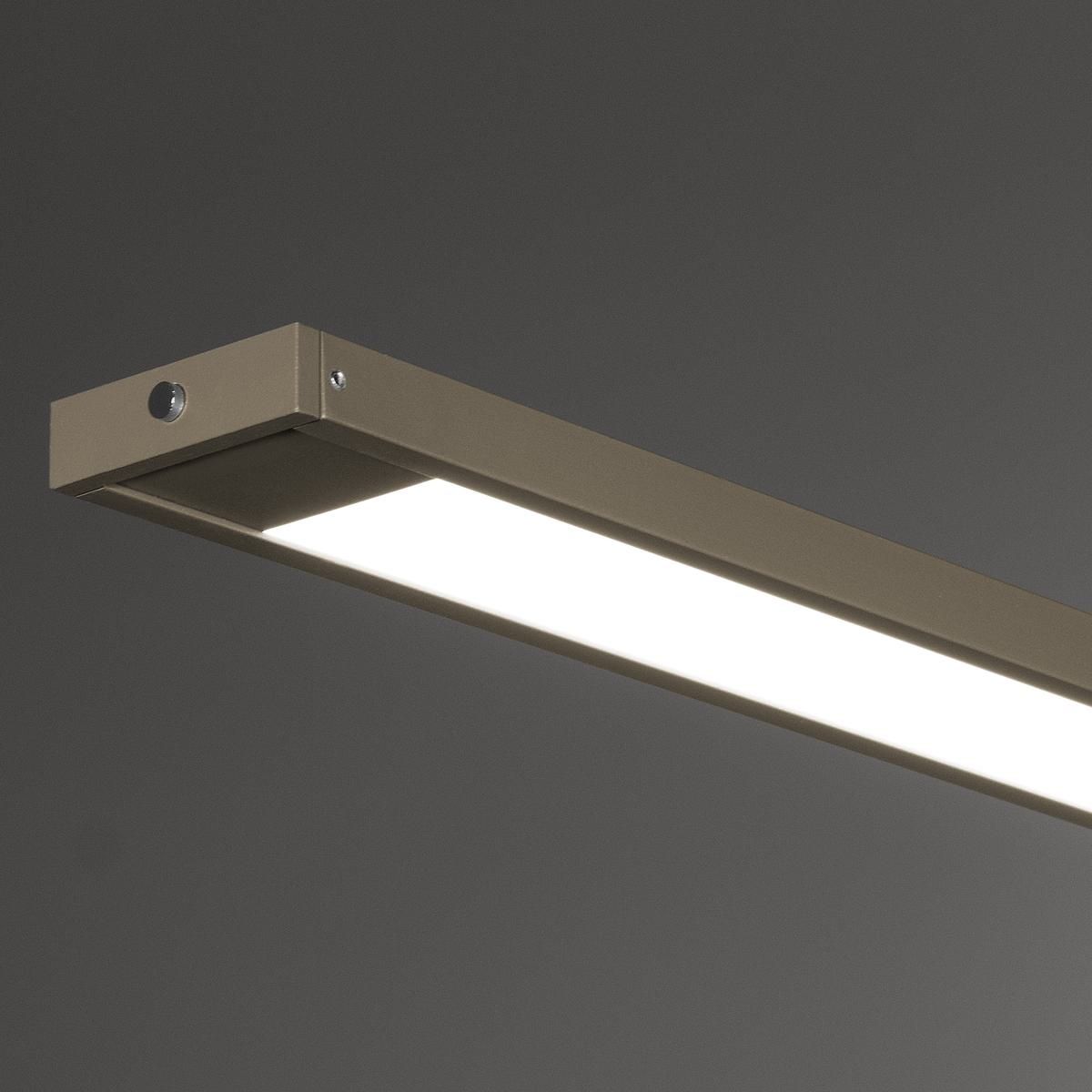 Lampadari & plafoniere: LED Pendelleuchte, Greige, 120 cm x 6 cm – Nuovo (secondo la descrizione) da Kreuzlingen venduto da Smart-Light 2