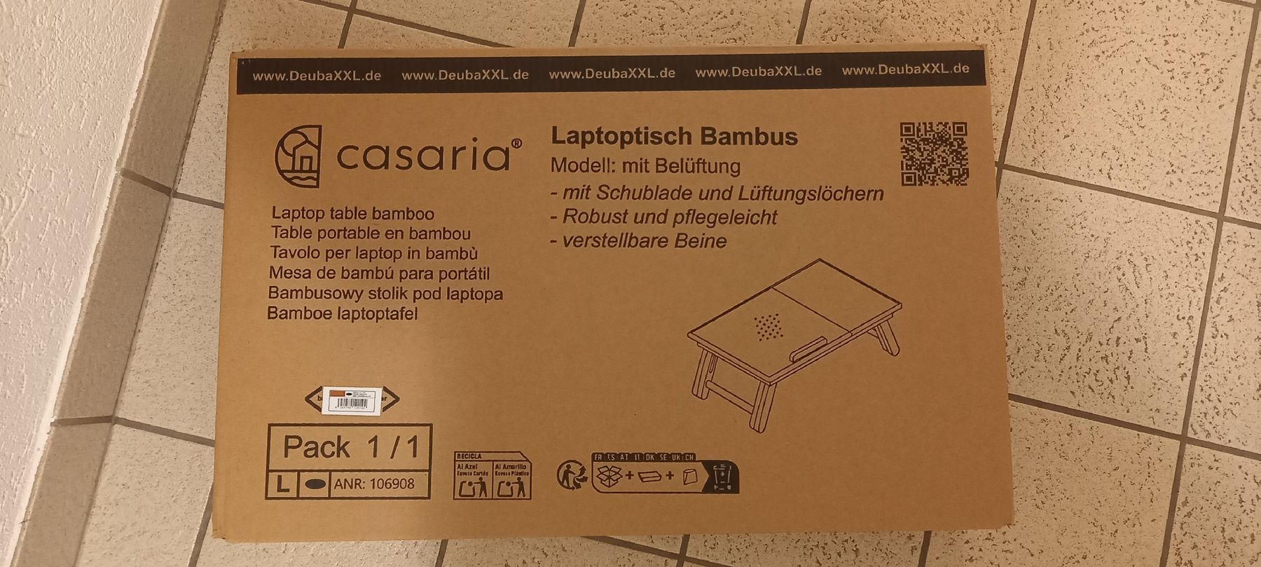Racks & Cavalletti: Tablette Bambou pour ordinateur portable, comme neuve! – Nuovo e nell'imballaggio originale da L'Abbaye venduto da AngeGafner 1