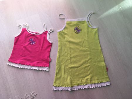 Sommer-Kleid und Oberteil Gr. 110-116