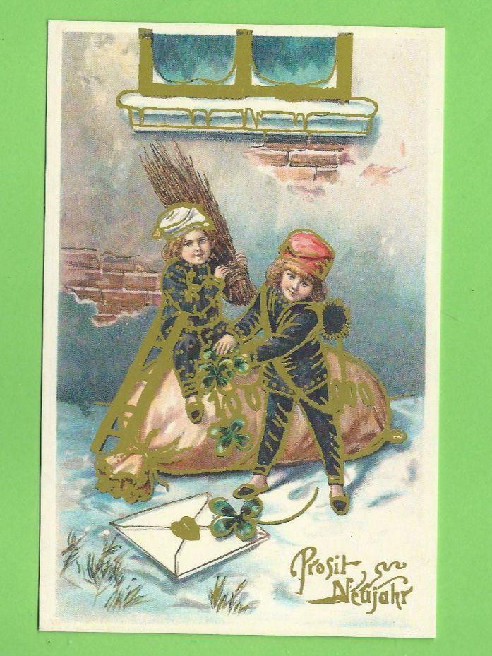Cartoline postali: Antike Neujahrskarte .. – Usato da Zürich venduto da t24_de