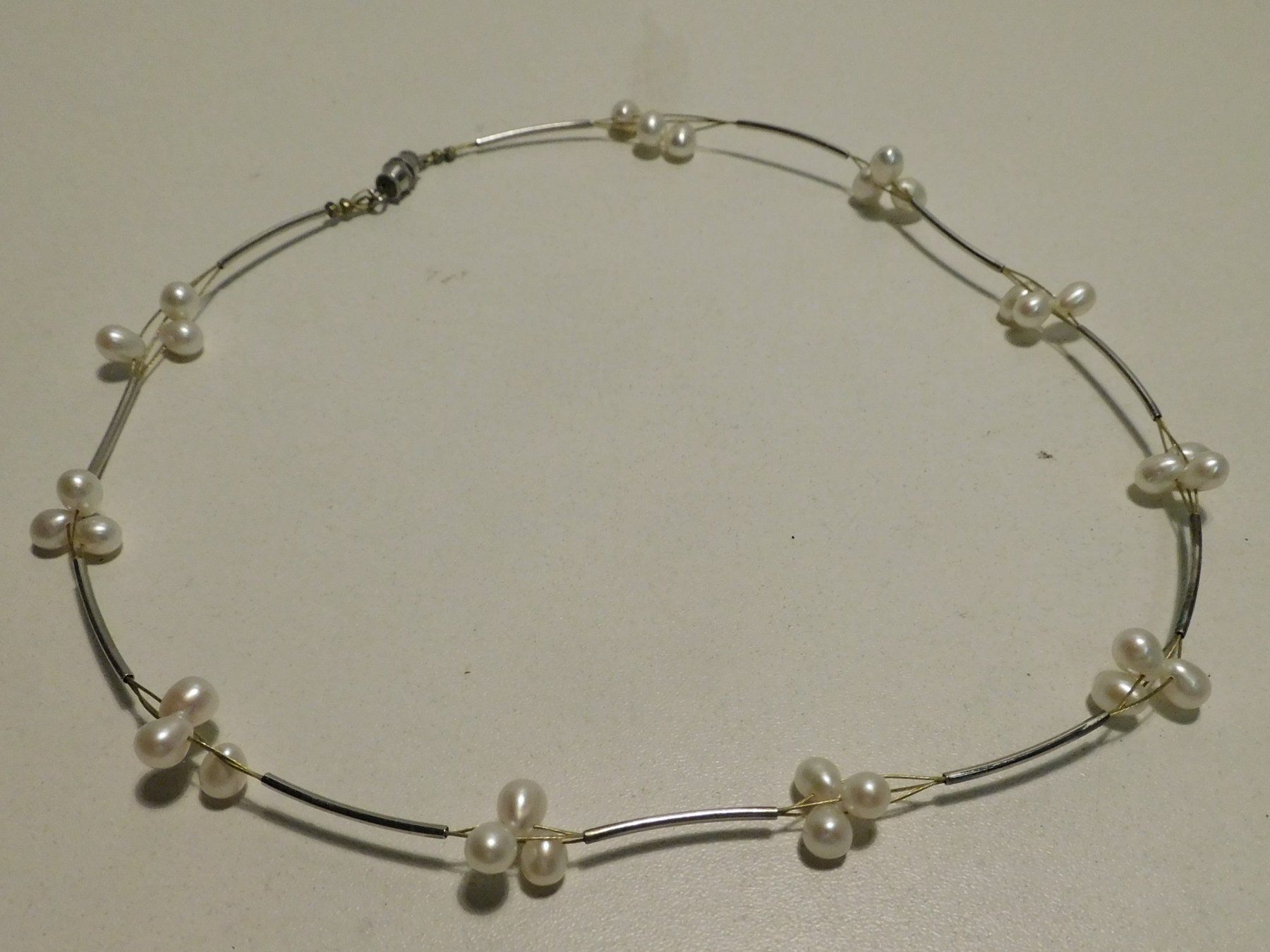 Catenine: Schmuck Perlenkette - Perlenkette denke Süsswasser – Usato da Sursee venduto da 76 3