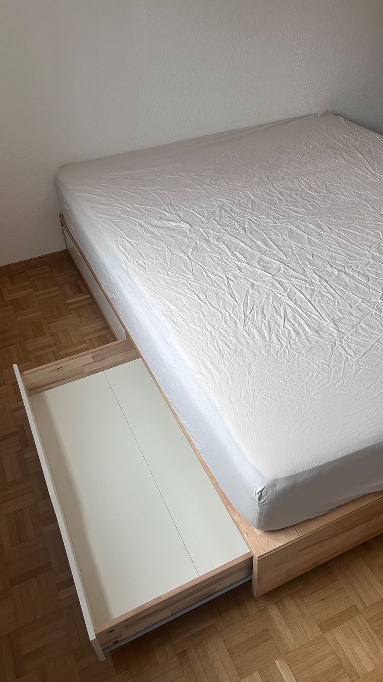 Ikea Lits: Doppelbett mit Schubladen – D'occasion à Bern par huber_92 3