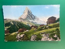 Künstlerkarte, Zermatt, das Matterhorn