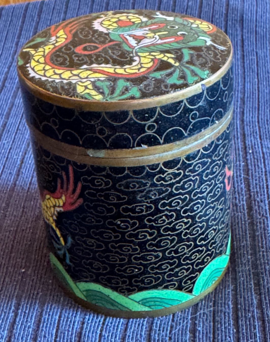 Tutte le decorazioni: antike Cloisonne Dose chinesisch Quing Periode – Usato da Grabs venduto da Barbstucky 2