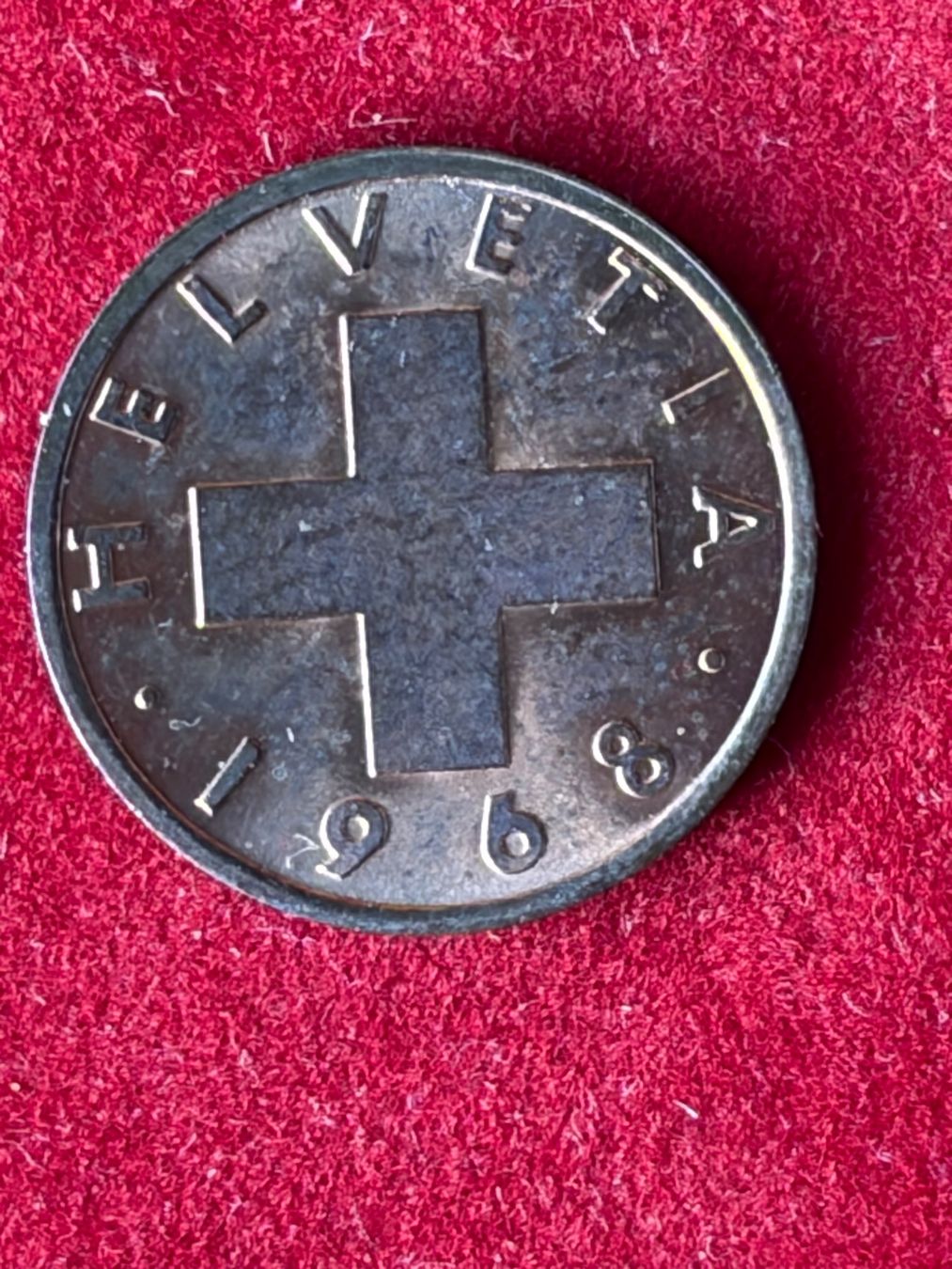Alle Münzen: 1 Centime 1968 Berne - UNZIKULIERT / FDC – Gebraucht aus LE LIGNON von Katanaion