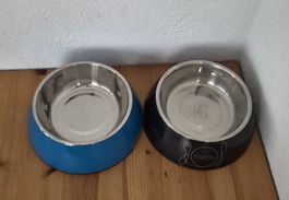 2 Stk. Fressnapf HUNTER Hundenapf Melamin Edelstahl