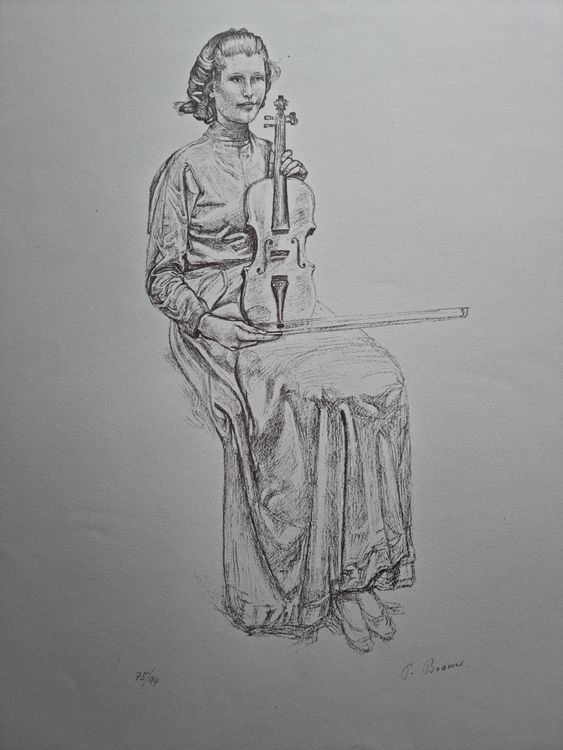 BODMER PAUL LITHOGRAPHIE SIGNIERT NUMMERIERT 2