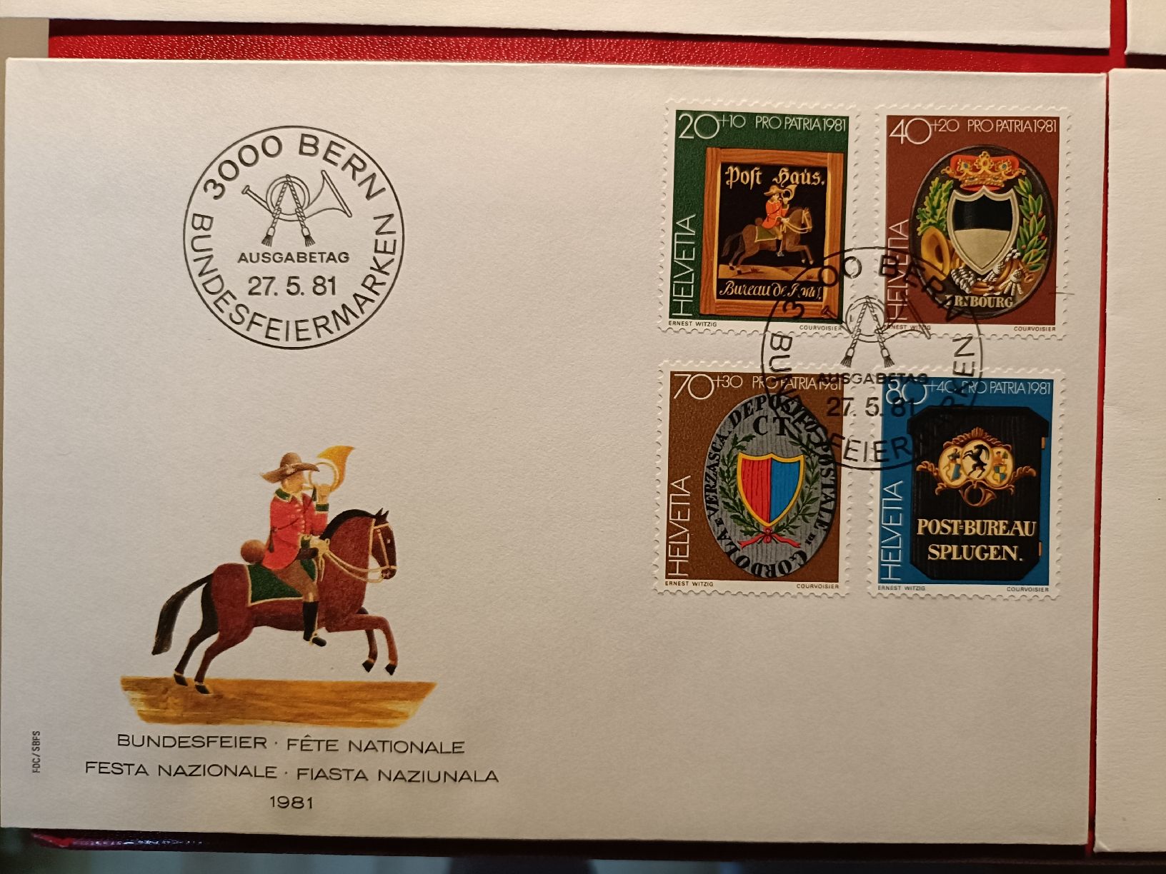 Tutti i francobolli: Schweiz Briefmarken-Sammlung: Bundesfeier Ersttagsbriefe! – Nuovo (secondo la descrizione) da Sargans venduto da Polifemo58 3