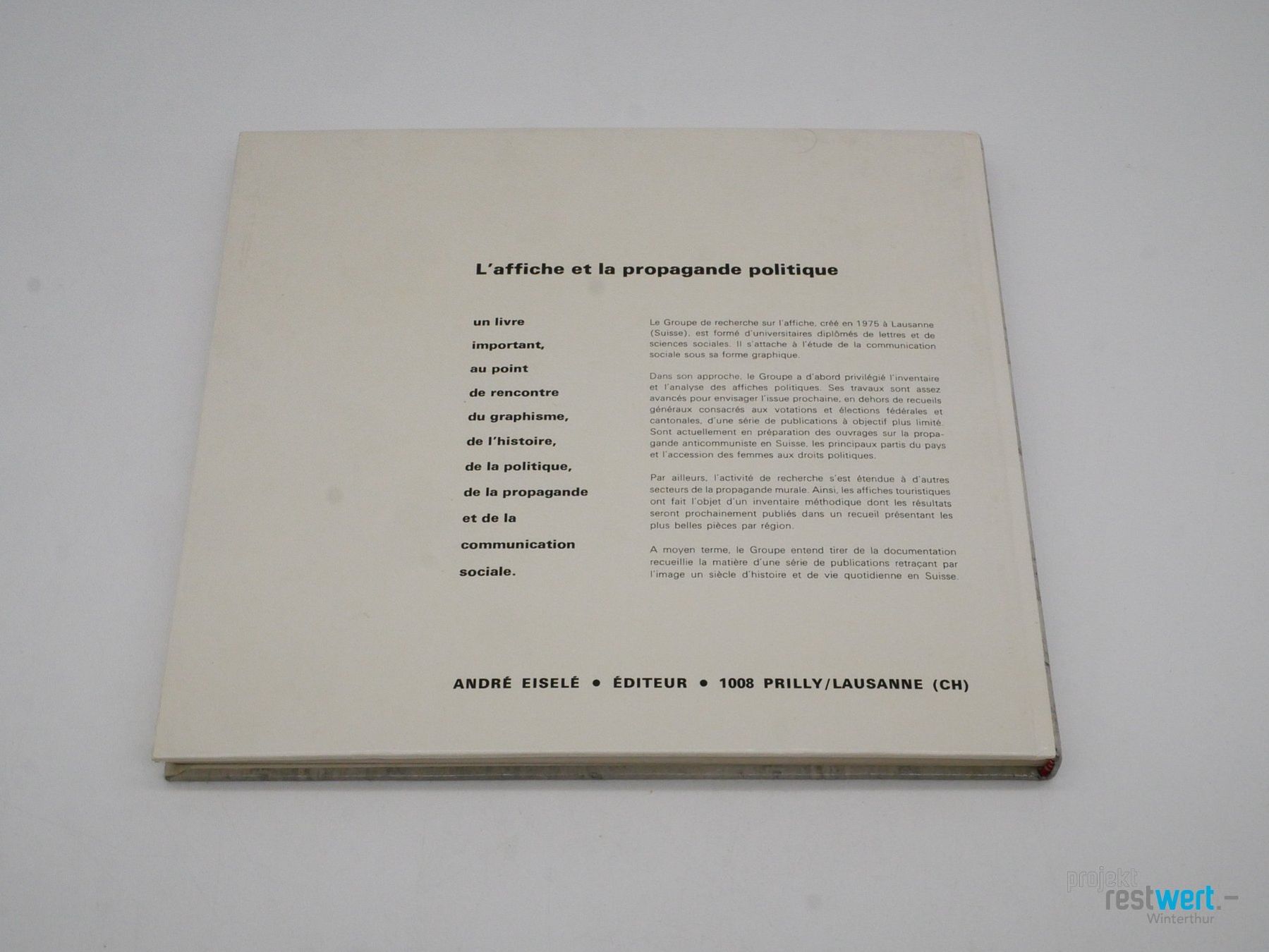 Libri: Aux urnes, citoyens! ANDRÉ EISELÉ – Usato da Winterthur venduto da Restwert_Winterthur 2