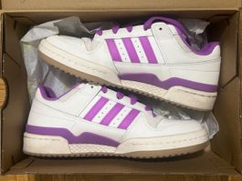 adidas Originals  FORUM LOW - cloud white/purple burst/cream