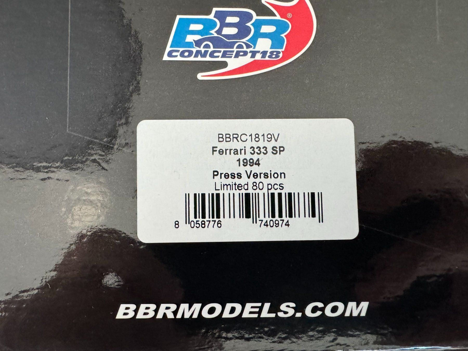 BBR Models Modellini d'auto: 1:18 BBR - 1994 Ferrari 333 SP – Nuovo (secondo la descrizione) da Tübach venduto da BonnevilleMotors 1