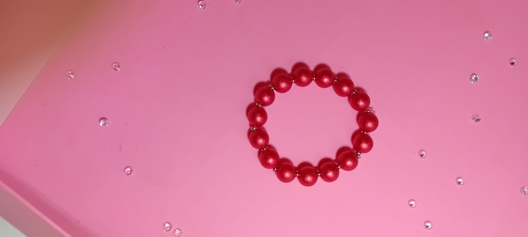 Bracciali & Braccialetti: armband modeschmuck,,,rot farbe,,,matt – Nuovo (secondo la descrizione) da Basel venduto da bij_5hqd 2