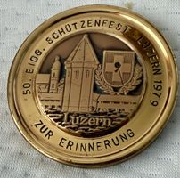 Medaille 50. Eidg. Schützenfest Luzern 1979 Messing
