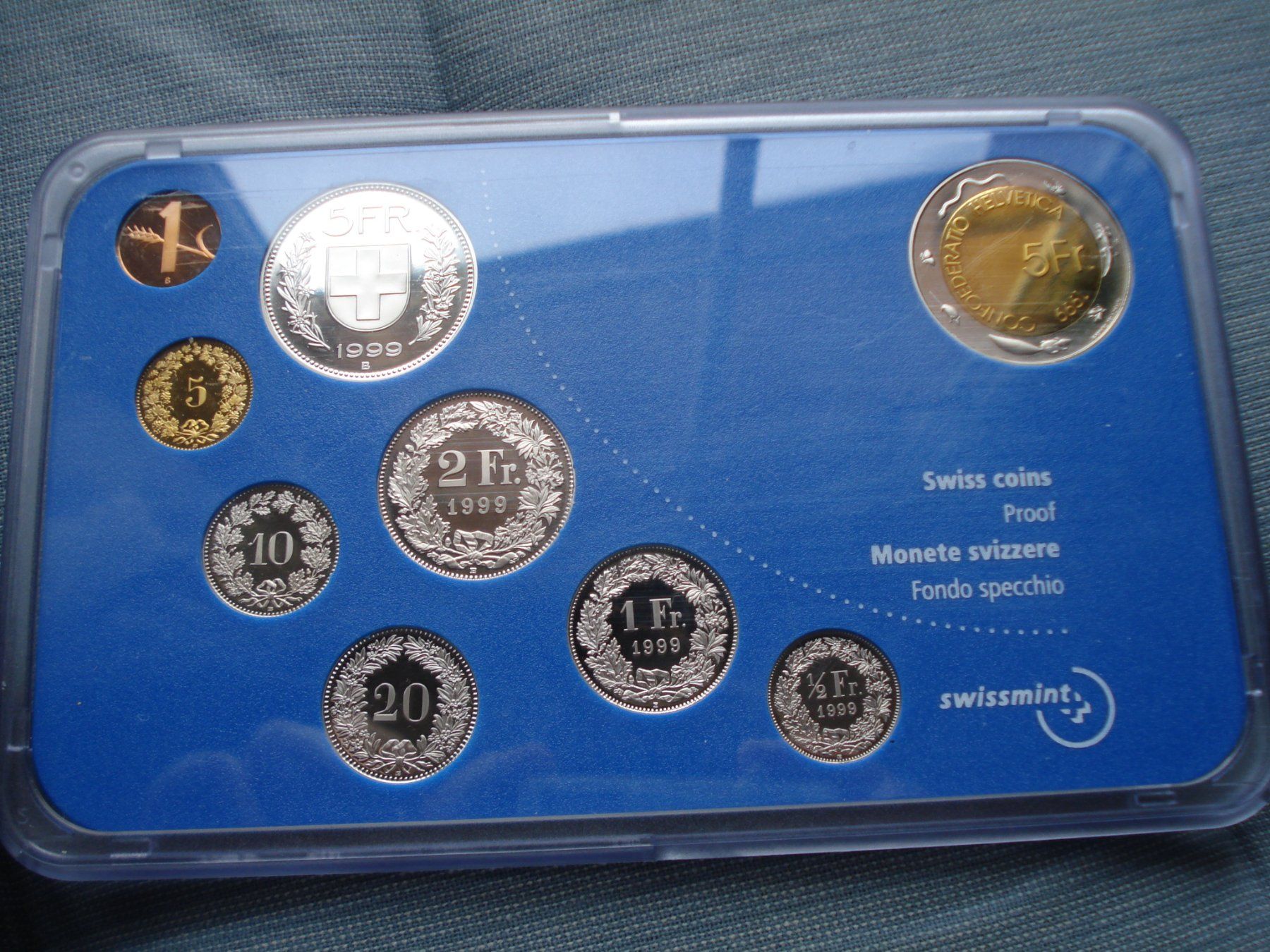 Tutti le monete: (N) Munzstätte Vignerons 1999  PP – Usato da Erlach venduto da Net-Coins 2