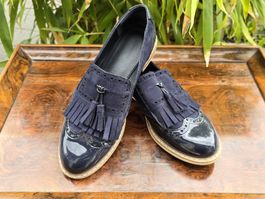 Suede Slipper Gr.38 - perfekt für den Übergang! Neuwertig