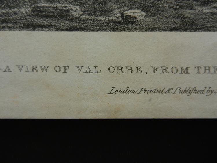Incisioni: Blick auf Val Orbe Lithographie – Usato da Risch venduto da Antikfee 2