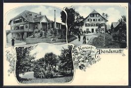 Passepartout-AK Abendsmatt, Hotel-Pensio