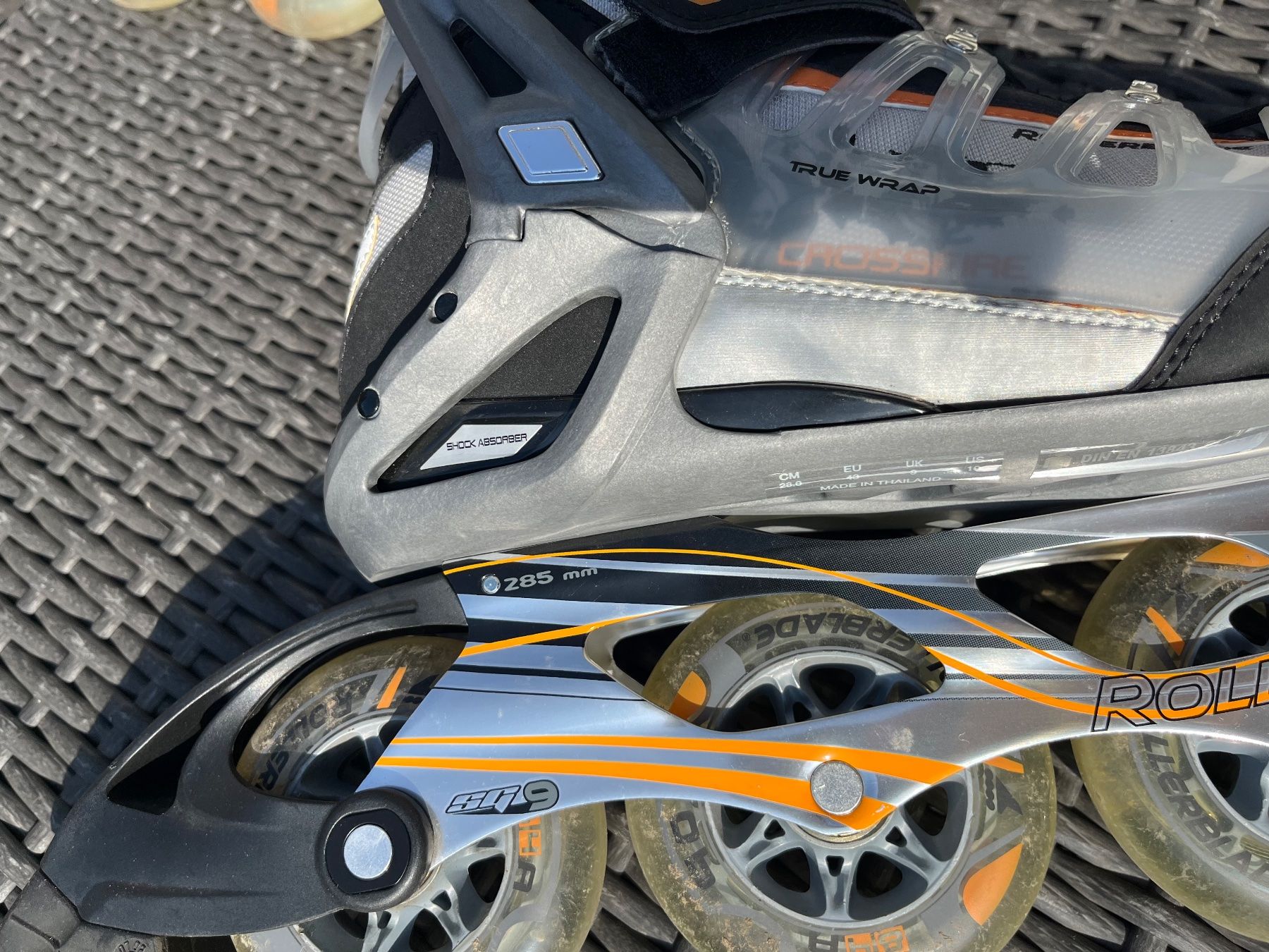 Pattini in linea & Pattini a rotelle: Inline Skates Rollerblade Crossfire 90 XR, Grösse 43 – Nuovo (secondo la descrizione) da Hünenberg See venduto da tonybee 3