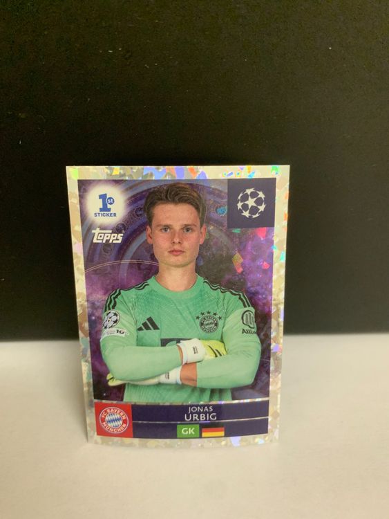 Topps CL Sticker 2026 Jonas Urbig 1 ST Rookie Sticker (Neu (gemäss ...