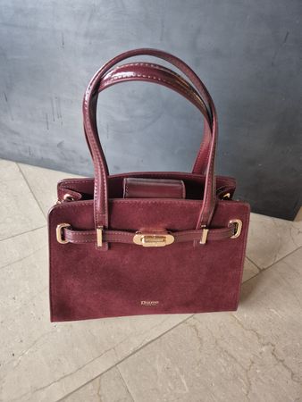 Dune London Handtasche, bordeauxrot