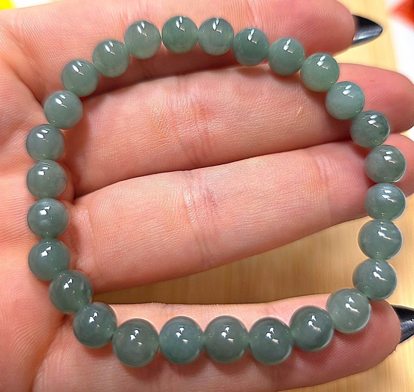 Minerali & Pietre curative: Blue Water Jadeite HQ Armband – Nuovo (secondo la descrizione) da Matzingen venduto da Shay_Crystalz 1