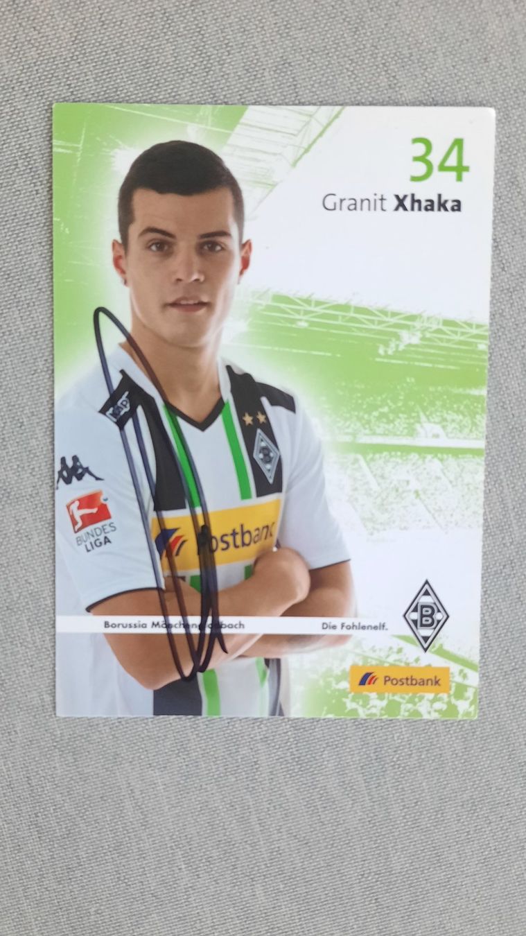 Autografi: Autogrammkarte Granit Xhaka – Usato da Schmerikon venduto da Olympia04
