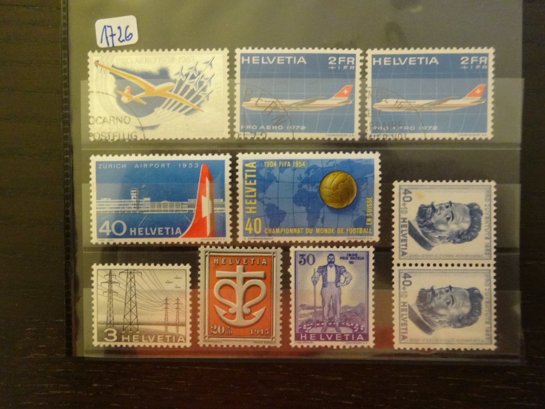 Alle Briefmarken: Schweizer Briefmarken gest. und ungest. – Gebraucht aus Zürich von reto33