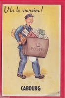 AK MIT LEPORELLO, V'LA LE COURRIER!, CABOURG, 1.6.1955