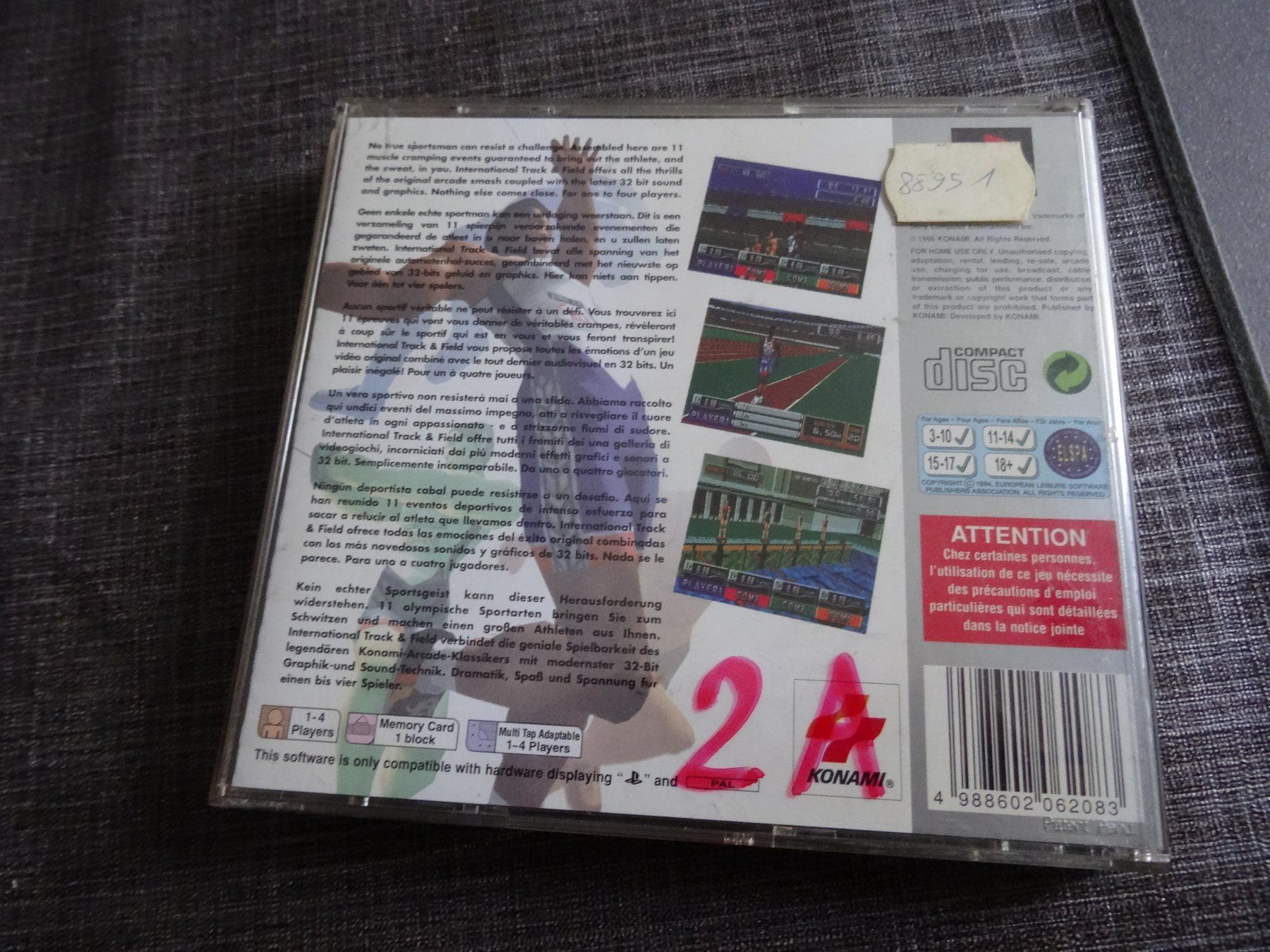Sony Spiele: International Track & Field PS1 – Gebraucht aus Olten von Disc-Ausverkauf 2