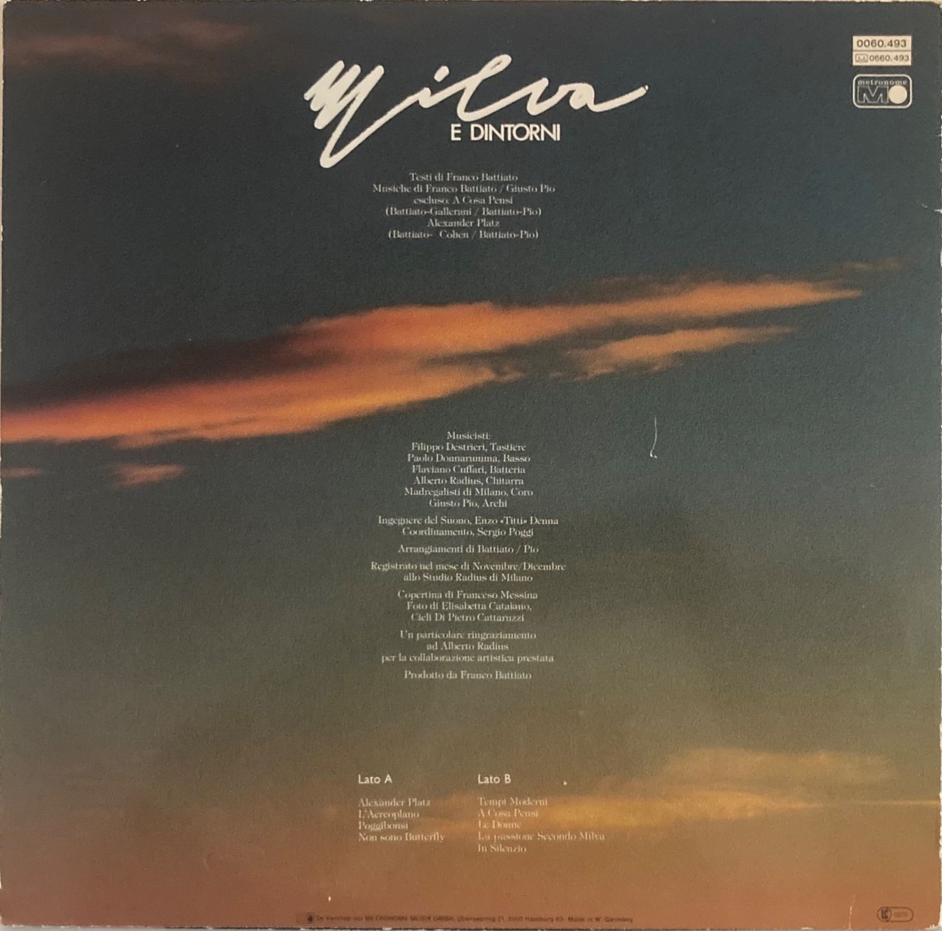 Schallplatten: MILVA - E DINTORNI – Gebraucht aus Poliez-Pittet von Newtown-Records 1