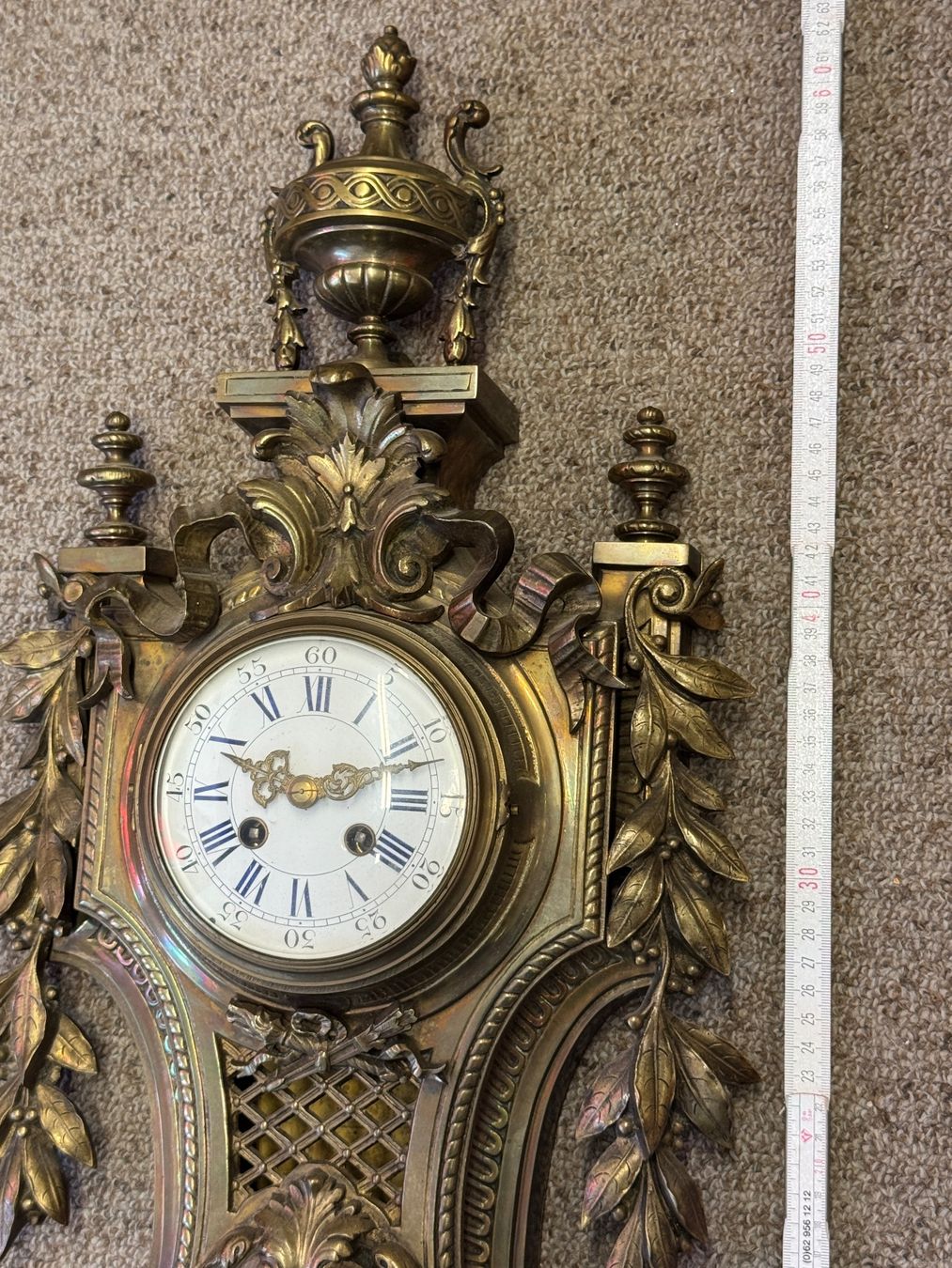 Orologi da terra & Orologi da parete: Franz. Kartell Uhr 1880 – Usato da Schönenwerd venduto da Comtoise 1