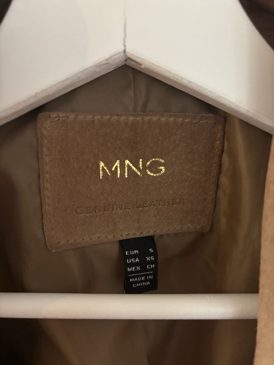 Mango Giacche: MANGO Echtleder-Bikerjacke braun – Gr. S – Usato da Geroldswil venduto da ele_7hkp 1