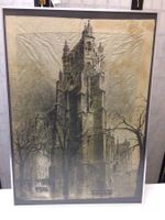 Dessin au fusain cathédrale de Lausanne