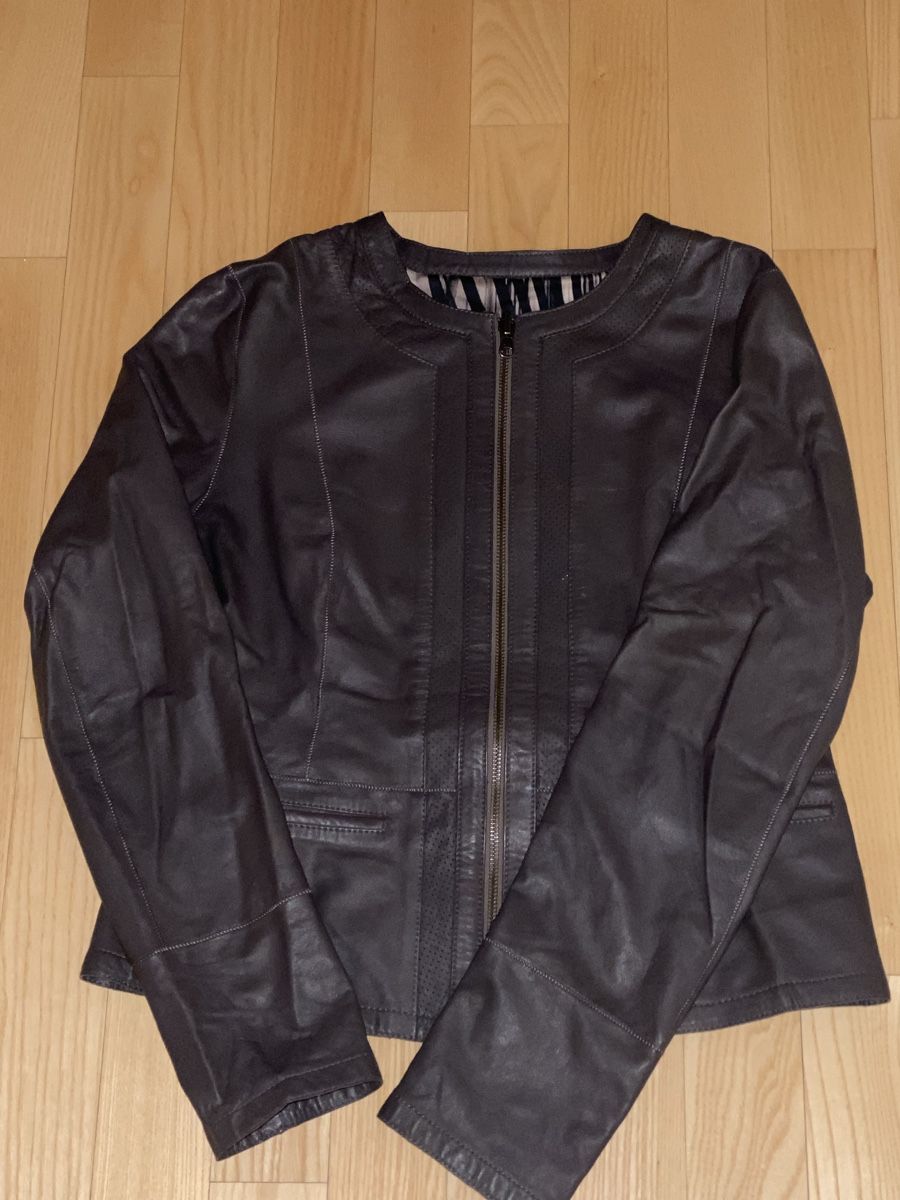Giacche: Kunstlederjacke anthrazit – Usato da Stallikon venduto da shop100 1